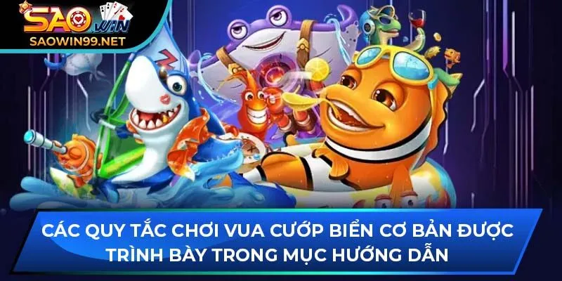 Các quy tắc chơi vua cướp biển cơ bản được trình bày trong mục hướng dẫn